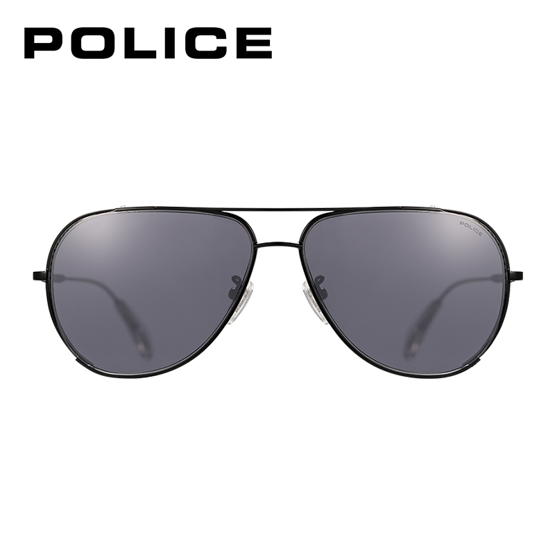 POLICE ink mirror male high level sensual sunglasses driving with special partial mirror anti-UV wave SPL668K-Taobao