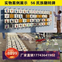 Fanfanle wall-mounted flip sign interactive device rotating box stainless steel movable photo frame childrens playground manufacturer