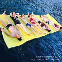 High-density colorful water floating blanket Three-layer thickened perforated floating bed Swimming pool entertainment floating blanket