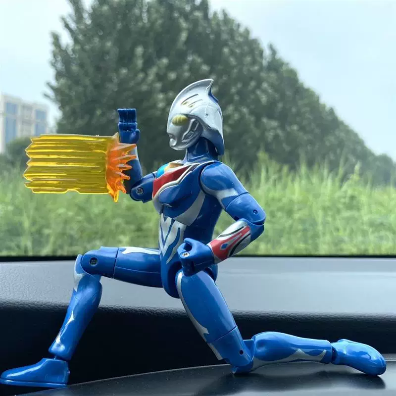 Ultra, подвижный Ultraman Тига, минифигура, синий набор