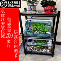 Fish tank special rack three-layer fish tank special rack load-bearing rack turnover box base base cabinet multi-layer rack home living room support