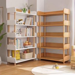 Simple Bookshelf Floor-Standing Storage Rack Living Room Home Children's Bookcase Multi-Layer Storage Rack Book Reading Shelf