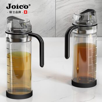 Swiss Joico Glass Oil Pot Set with Lid, Leak-Proof Kitchen Household Oil Bottle Seasoning Jar Soy Sauce Vinegar Oil Jar