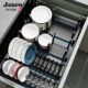 Swiss Joico Kitchen Dish Storage Rack, Dish Drawer Divider, Built-In Dish Rack, Cabinet Storage Rack
