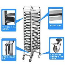 New stainless steel portion basin cart commercial baking tray rack multi-layer cake tray cart baking drying rack tray rack manufacturer