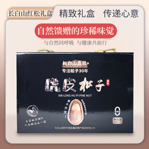 Northeast Changbai Mountain Xinlong Open Pine Nuts 2023 New Arrival Gift Box Red Pine Nut Snacks Specialty Grade Large Nuts