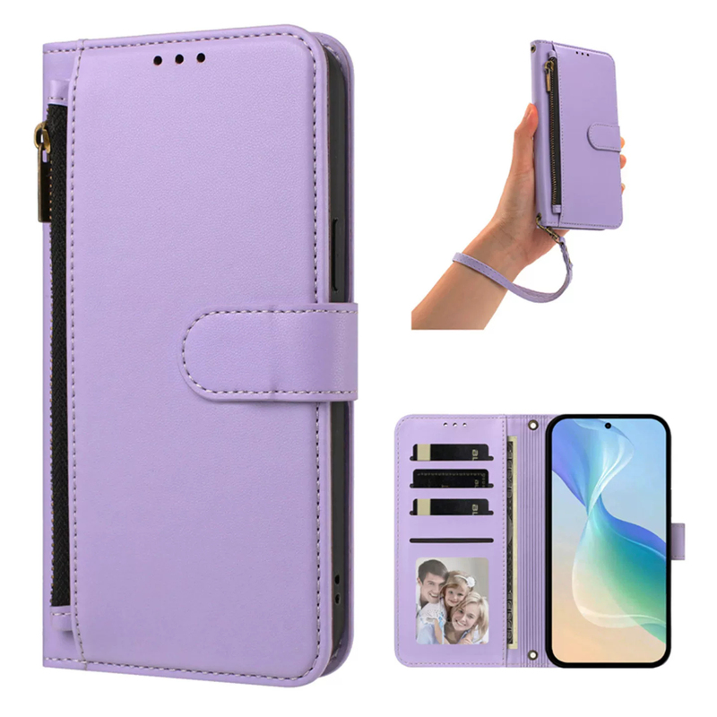 Suitable for Apple 18Promax Mobile Phone Case, Zipper Coin Purse, 17Pro, Card-Insertable, 15Plus Flip-Top Leather Case, 13 Luxury Leather, 14 Cross-Body Lanyard, 12 Anti-Fall Protection, 11 New Model X Case