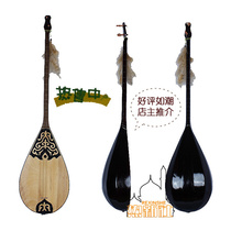 Xinjiang musical instrument Kazakh famous teacher Bahati handmade musical instrument Tambula playing standard piano pine wood