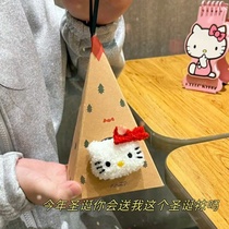 Cute kt Christmas socks gift bag gift box coral velvet womens plush autumn and winter sleep socks as a gift for your girlfriend