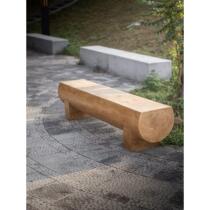 Formation en plein air Imitation Solide Wood Embalming Park Chair Long Chair Casual Bar Stool Rest Seat Public Place Benches Rest