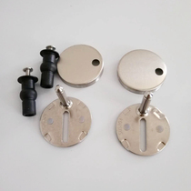 304 stainless steel base horse lid quick detached bracket QQ footed toilet cover plate mounting fixed foot screw