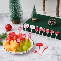 Christmas Fruit Fork Set Halloween Cartoon Kids Food Fork Sn