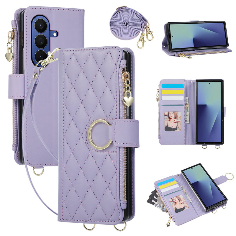 Suitable for Samsung Galaxy Z Fold8 Ultra Phone Case, Can Insert Cards, Samsung Zfold8Ultra Case, Flip Card Leather Case, Crossbody Lanyard, Wallet Cover Suitable for Samsung Galaxy Z Fold8 Ultra Phone Case, Can Insert Cards, Samsung Zfold8Ultra Case, Flip Card Leather Case, Crossbody Lanyard, Wallet Cover