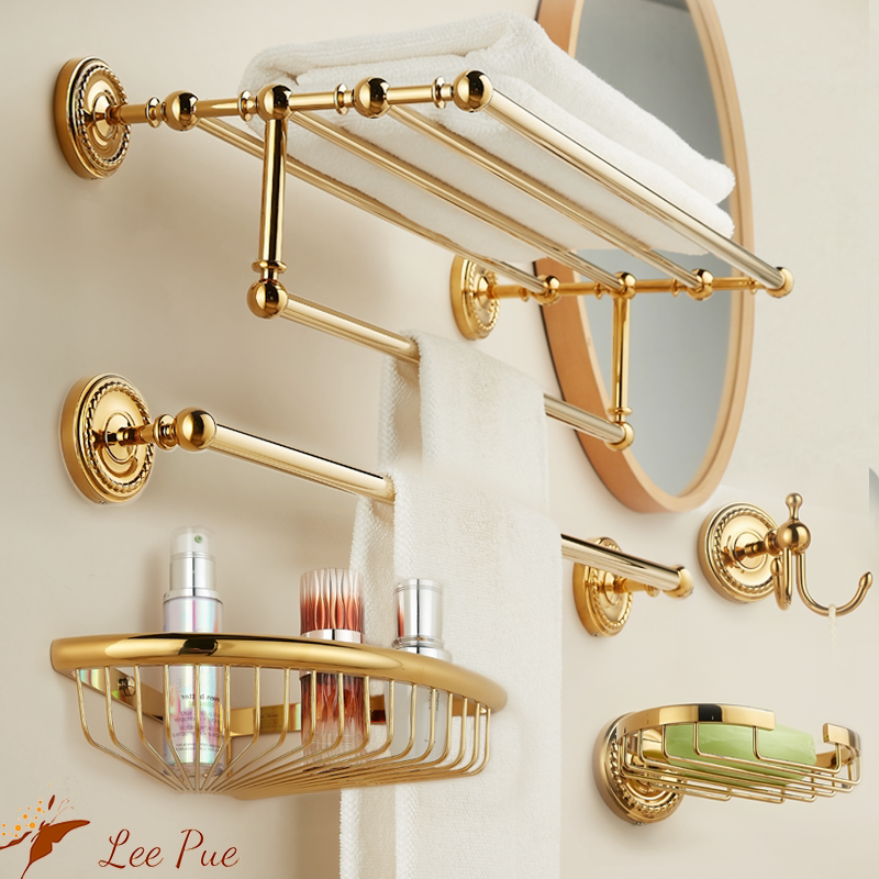High-End All-Copper Towel Rack, No-Drill Bathroom Storage Rack Set, Toilet Hardware Accessories, 2026 New Model High-End All-Copper Towel Rack, No-Drill Bathroom Storage Rack Set, Toilet Hardware Accessories, 2026 New Model