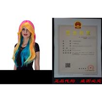 Ecvtop Big Wavy Hair Multi-Color Ombre Hair Cosplay Wig Spi