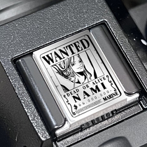 One Piece silver hot shoe cover suitable for Sony Canon Nikon Fuji Leica and Panasonic cameras