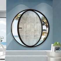 Aluminum alloy central axis rotating round window Internet celebrity custom moon window indoor anti-peeping glass soundproof round window art window