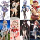 Genshin Impact Figure Hu Tao Klee Beautiful Girl Raiden Shogun Keqing Anime Peripheral Model Case Decoration Gift
