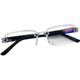 Automatic Zoom 100-700 Degrees Near and Far Reading Glasses Old Light Reading Glasses Radiation Protection Adult Frameless