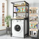 Washing Machine Rack Flip-Top Floor-Standing Storage Rack Above Toilet Storage Cabinet Drum Pulsator Flip-Top Bathroom