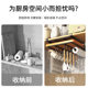 Kitchen cabinet wall cabinet under-hanging storage rack multi-functional pot lid rack hanging under-hanging rack hook chopping board paper towel holder