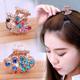 1 Piece Korean Style Small Claw Clip Hairpin Bangs Clip Rhinestone Top Clip Hair Accessory Adult Hair Ornament Hairpin for Women