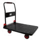Small Cart for Transporting Goods, Flatbed Cart, Hand-Pushed Cart, Household Delivery Portable Trailer, Foldable Lightweight Handcart