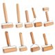 Beech Wood Rolling Pin Non-Stick Rolling Pin Roller Type Dumpling Skin Mini Solid Wood Handle Roller Household Rolling Pin