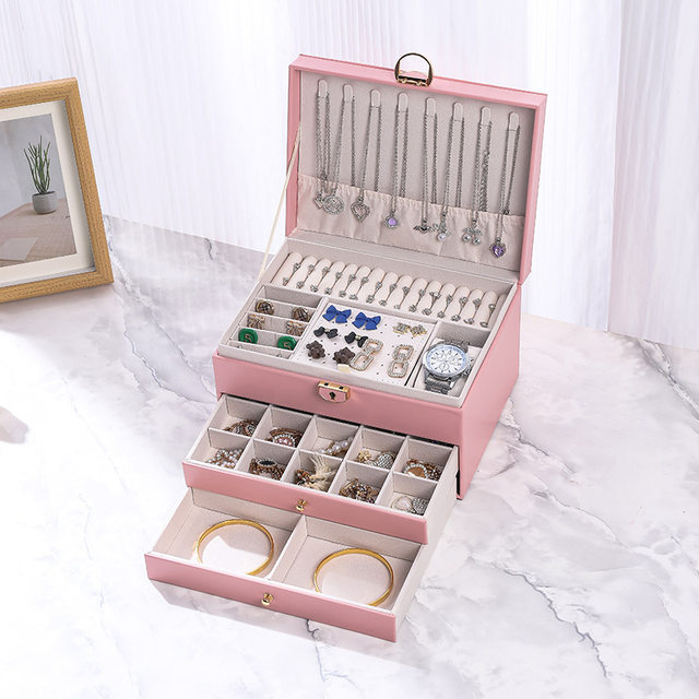 High-End Jewelry Storage Box with High Quality and Large Capacity