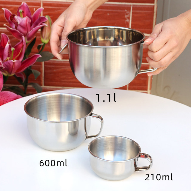 304 Stainless Steel Instant Noodle Bowl with Lid, Soup Noodle Bowl, Student Lunch Box, Canteen Rice Bowl, Fast Food Instant Noodle Cup