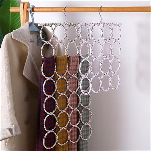 Hanging Rings Silk Scarves Home Scarves Racks Display Multifunction Foldable Pants Socks Wall Crepes Wall-mounted Handy-Taobao