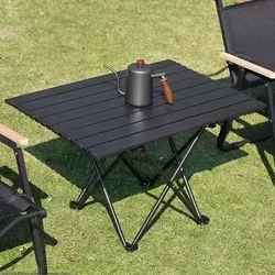 Outdoor Folding Table Egg Roll Table Camping Picnic Table and Chairs Portable Equipment Supplies Simple Table Small Table Chair Set