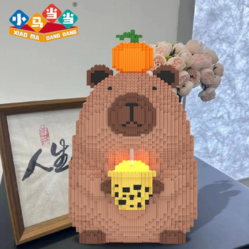 Kapibala Building Block Puzzle 6-12 Years Old Adult Version Educational Assembly Toy Ornament for Boys and Girls 2025 New Model