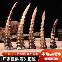 Factory direct supply of yak horns black yak horns handicrafts living room decorations restaurant decorations