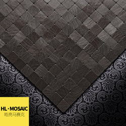 European-style Metal Mosaic Tile Small Block Wall Stickers Self-adhesive Background Wall Entrance Bar Table Aluminum Plastic Plate Waterproof Sticker