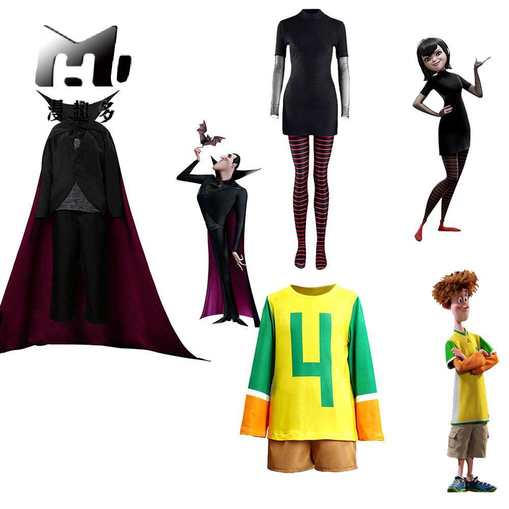 Hotel Transylvania 4 cosplay Dracula in black cloak Jonathan Mavis cosplay performance available now