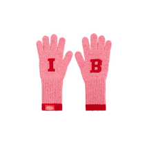IB Korean childrens gloves for boys and girls winter new letter embroidered warm and cold-proof gloves