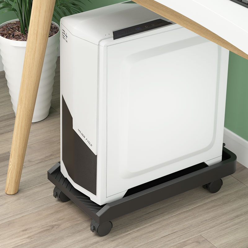 Extremely fast desktop host holder, sea view room, large computer case base rack, double layer movable tray