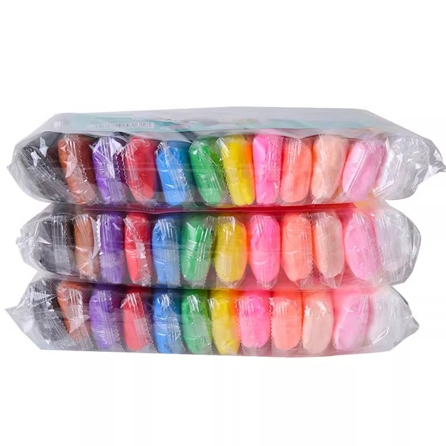 Ultra-Light Clay Children's Food-Grade Colored Space Clay 24 Colors Rubber Clay Kindergarten-Grade Clay 36 Special Toys 12 Colors