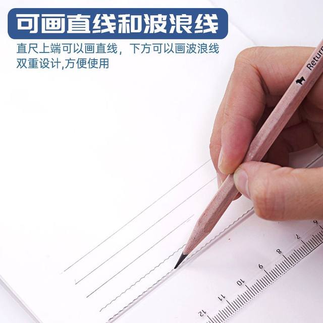 Transparent Ruler, Special Ruler for Primary School Students, Multifunctional 15/20/30cm 40cm Kidsren's Plastic Ruler