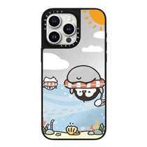 casetis new CASETi co-branded cute penguin little fur mobile phone case hard case for iPhone15ProMax