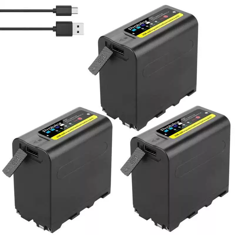 [8800mAh NPF980 NPF970 NPF960 NPF970 Battery with SB Charge]