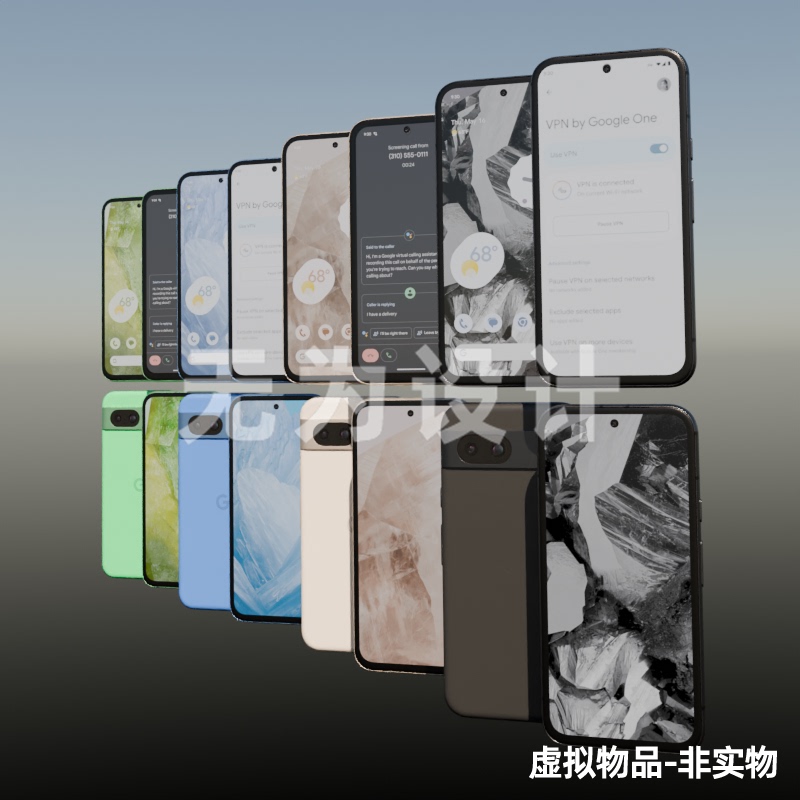 Blender Google Pixel 8A Phone Model The-New/Google-Pixel-8A-Max-Obj