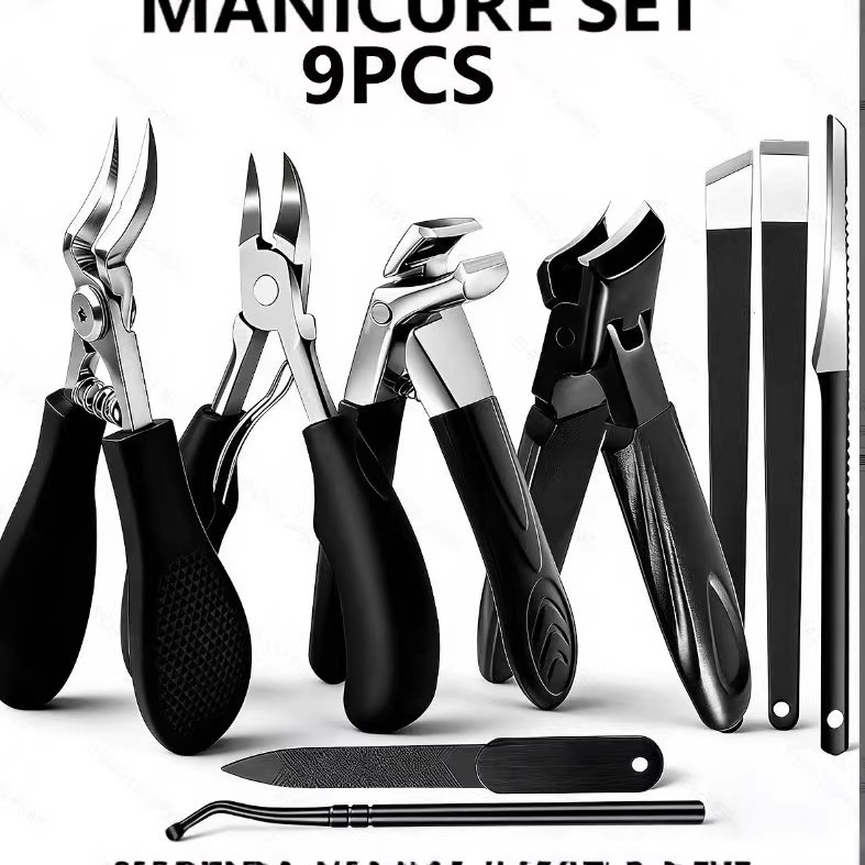 Cross-Border Amazon Nail Clipper and Ingrown Toenail Pliers Set, Eagle-Beak Pliers for Ingrown Nails, Specialized Manicure Tool for Thick Toenails
