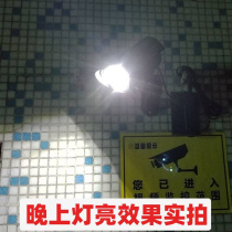 Plug-in lighting simulation camera fake surveillance model human body sensor lights up at night to prevent thieves and scare people
