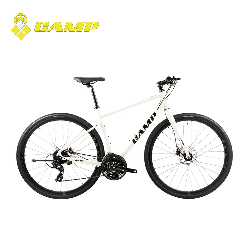 Горный велосипед с плоским рулем CAMP GX100 из алюминиевого сплава, 24 скорости, гидравлический дисковый тормоз, унисекс, для отдыха