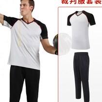 Basketball referee uniform suit male summer referee clothing tops and pants team female referee uniforms and pants with custom printing
