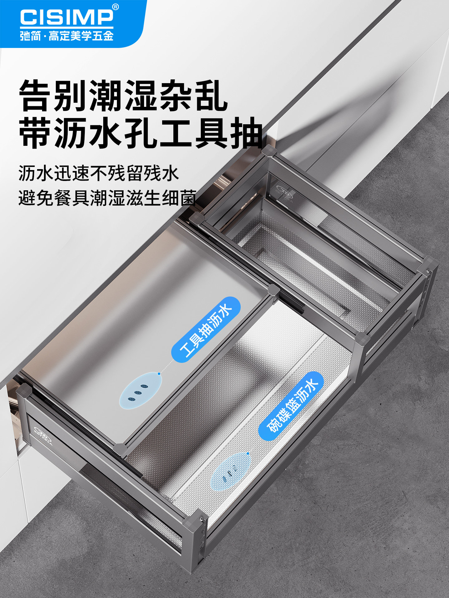 Pull-Out Kitchen Cabinet Drawer-Type Double-Layer 304 Stainless Steel Bowl Basket Kitchen Cabinet Pull-Out Bowl Cabinet Dish Rack