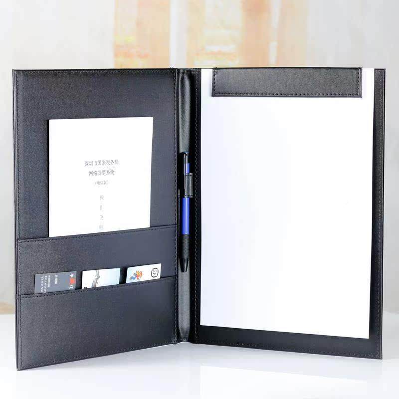 Eurostyle Business Office Supplies Contract Folder A4 Contracted Bencortical Black Conference Mat Manager Clip Tailor-Taobao