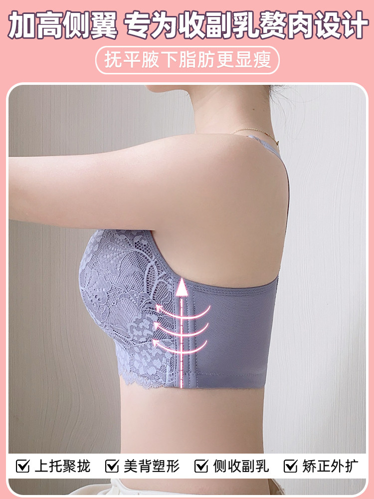 Maternity Nursing Bra for Large Breasts, Anti-Sagging, Push-Up, Postpartum Breastfeeding, Dual-Use during Pregnancy, Large Size, Thin Bra